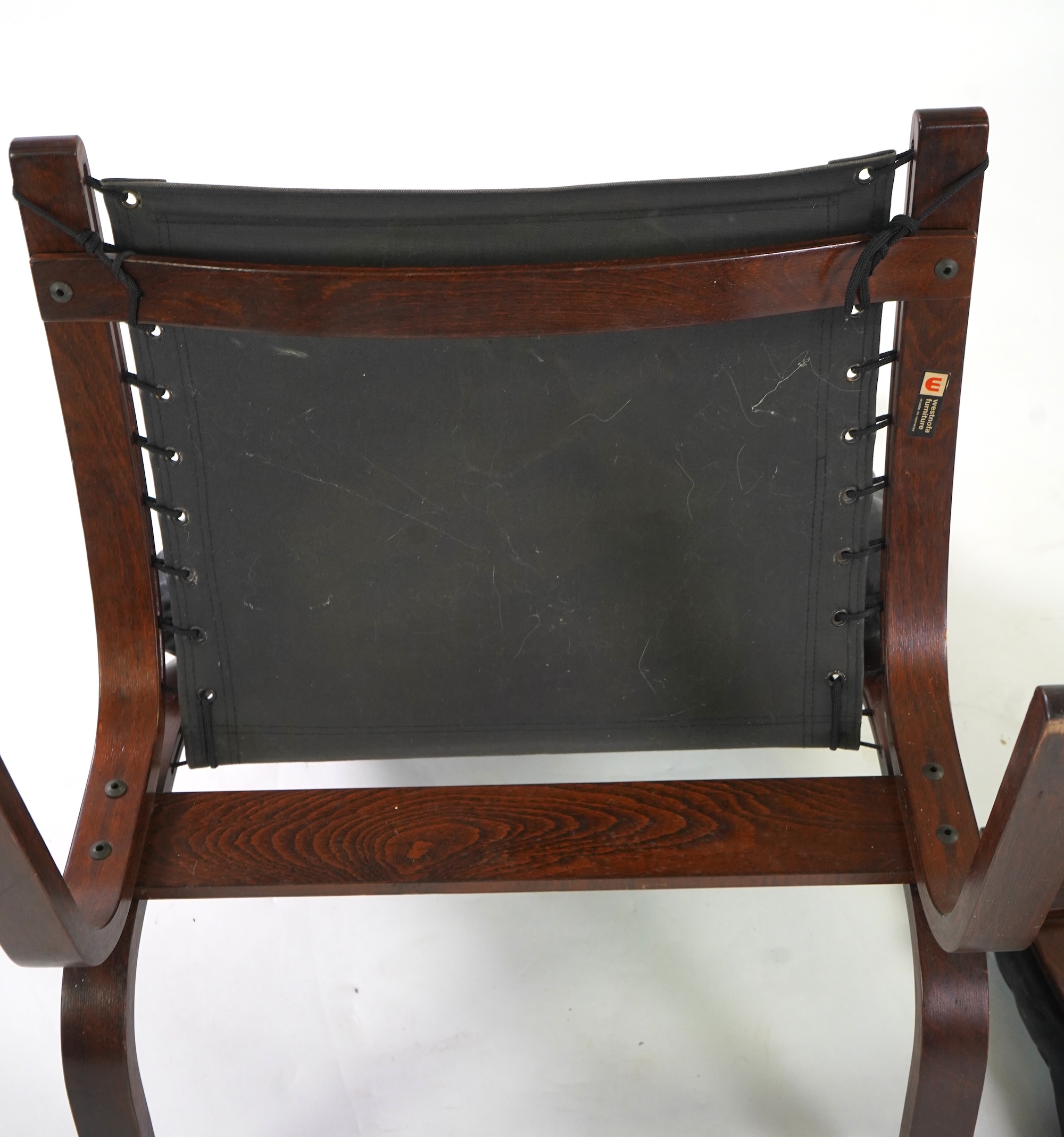 Ingmar Relling (Norwegian, 1920-2002) for Westnofa: A 'Siesta' lounge chair and ottoman
